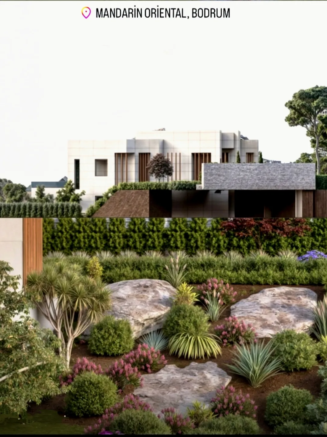 Villa bahçesi
